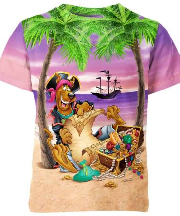 Scooby Doo T-Shirt Captain Scooby Doo Finds Treasure T-Shirt Colorful Unisex