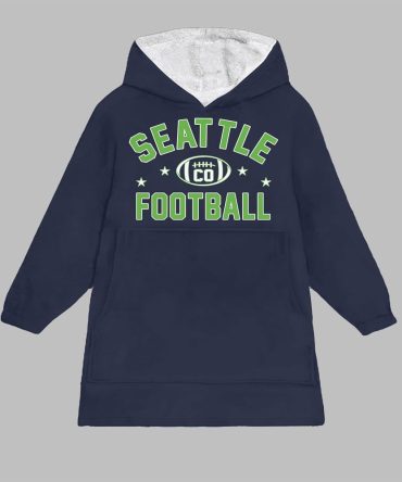 Seattle Football Blanket Hoodie