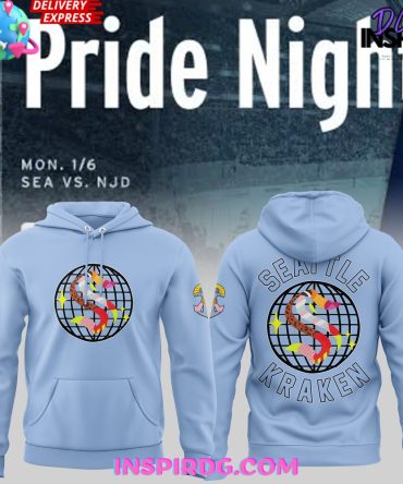 Seattle Kraken Pride Night Special Blue Hoodie
