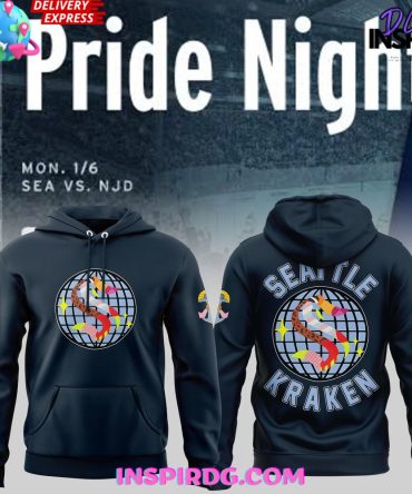 Seattle Kraken Pride Night Special Navy Hoodie