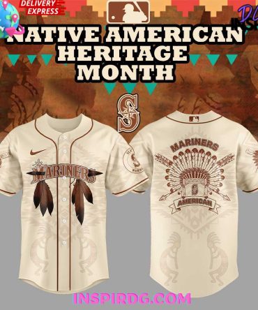 Seattle Mariners Native American Heritage Month 2025 Baseball Jersey
