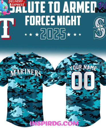 Seattle Mariners Salute To Armed Forces Night 2025 Baseball Jersey