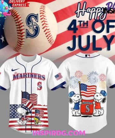 Seattle Mariners X Snoopy 4Th Off July Limited Baseball Jersey
