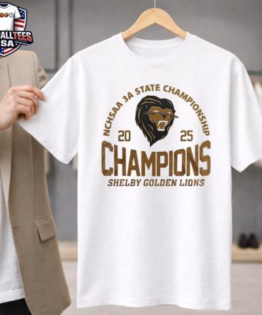 Shelby Golden Lions Celebrate 3A State Champions Unisex Shirt