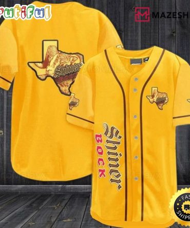 Shiner Bock Beer Baseball Jersey