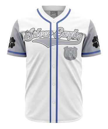 Silver Eagles Black Clover Baseball Jersey
