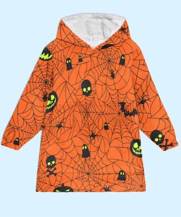 Skull Halloween Blanket Hoodie