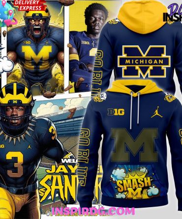 Smash Michigan Wolverines Go Blue Special Hoodie
