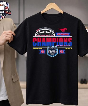 Smu Mustangs Football 2026 Trust & Will Holiday Bowl Locker Room Shirt