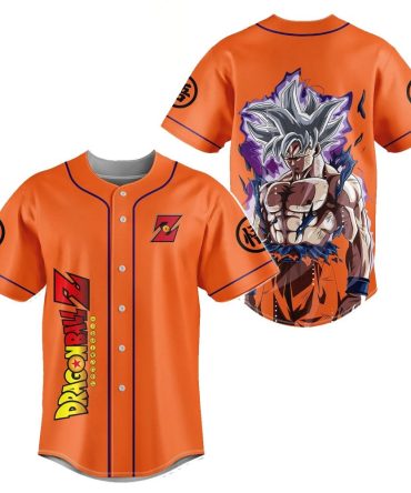 Dragon Ball Z Ultra Instinct Goku Baseball Jersey – Vibrant Anime Fan Apparel