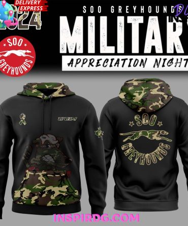 Soo Greyhounds Military Appreciation Special Hoodie