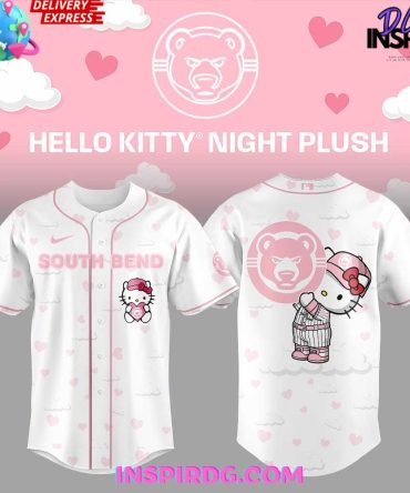 South Bend Cubs Hello Kitty Night 2025 Baseball Jersey