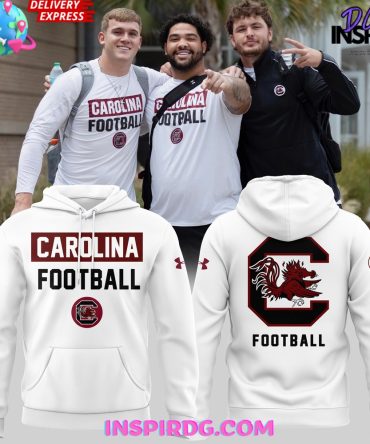 South Carolina Gamecocks Football 2024 White Hoodie
