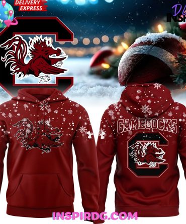 South Carolina Gamecocks Snowflake Christmas Edition Hoodie