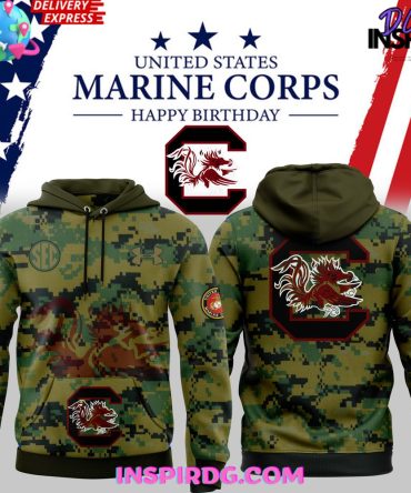 South Carolina Gamecocks States Marine Corps 2024 Hoodie