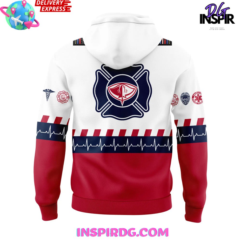 South Carolina Stingrays First Responders Night Hoodie - Image 3