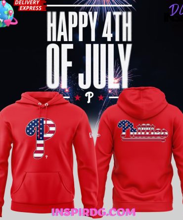 Special Fourth Of July Philadelphia Phillies Red Hoodie