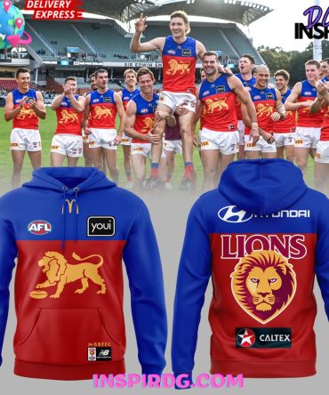 Special New Afl Brisbane Lions Red Blue Hoodie
