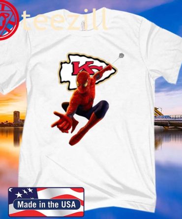 Spider Man Avengers Endgame Football Kansas City Chiefs Shirt