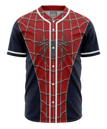 Spiderman Cosplay Marvel Baseball Jersey