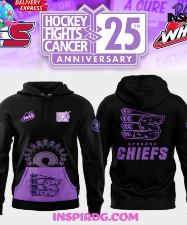 Spokane Chiefs Hockey Fight Cancer 2024 Hoodie