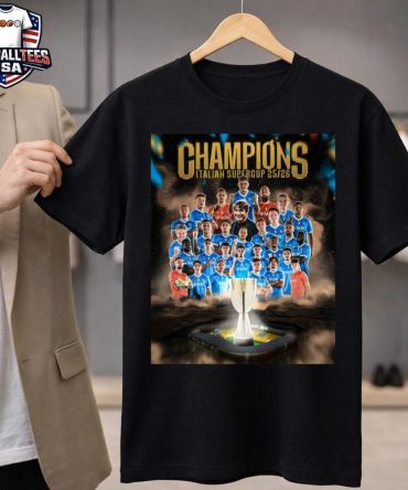 Ssc Napoli Are The Italian Super Cup 2025 2026 Champions Serie A Unisex Shirt