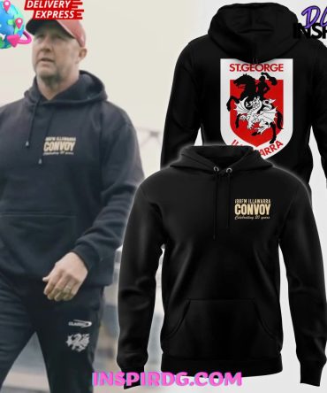 St George Illawarra Dragons Convoy 2024 Black Hoodie