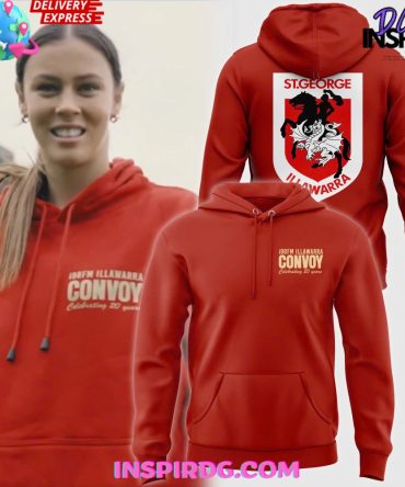 St George Illawarra Dragons Convoy 2024 Orange Hoodie