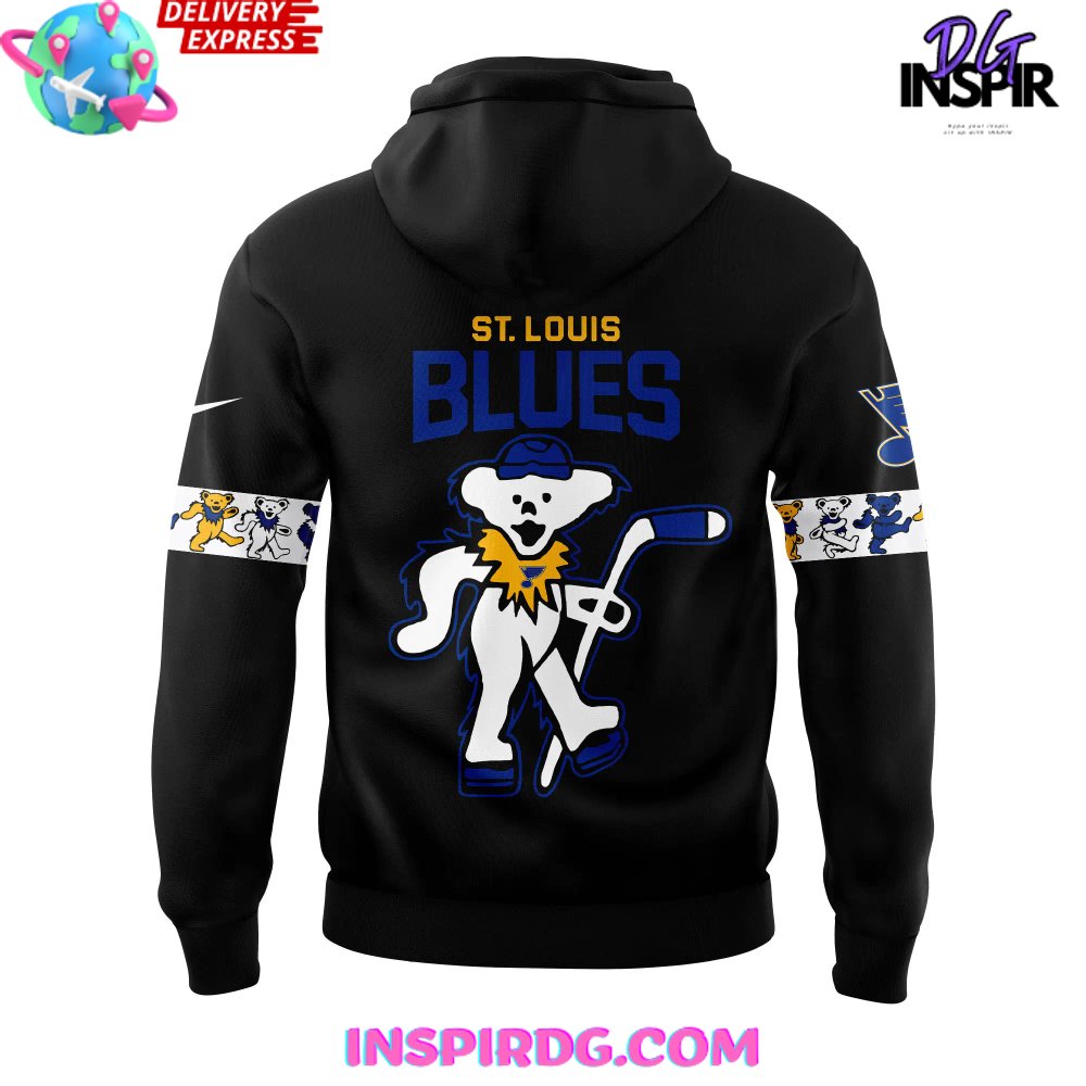 St. Louis Blues Grateful Dead Night Edition Hoodie - Image 3
