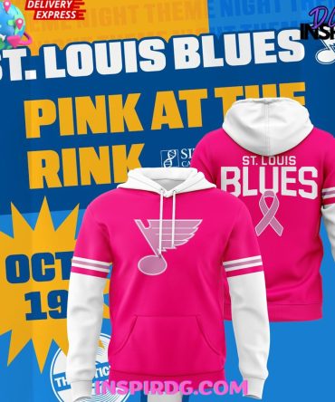 St. Louis Blues Pink At The Rink 2024 Hoodie