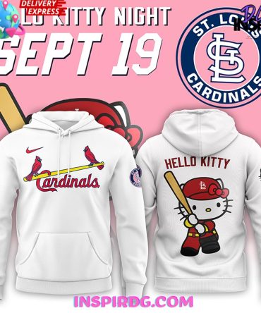 St. Louis Cardinals X Hello Kitty Night 2024 White Hoodie