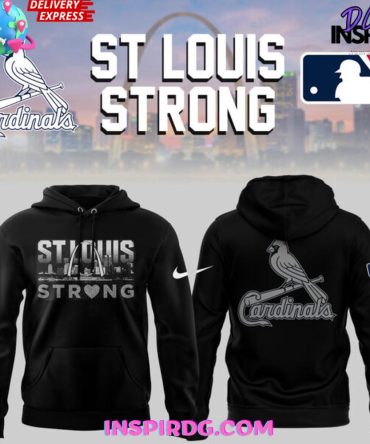 St. Louis Strong X Cardinals City Black Nike All Over Print Hoodie