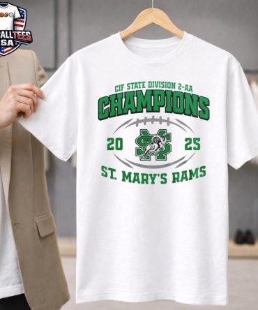 St. Mary’S Rams Cif State Division 2-Aa Champions 2025 Unisex Shirt