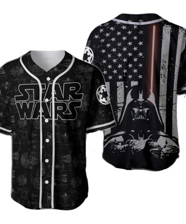 Star Wars Darth Vader Baseball Jersey - Iconic Design, Perfect For Fans!