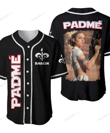 Padmé & Anakin Themed Baseball Jersey - Iconic Sci-Fi Fan Apparel - Unisex Casual Wear