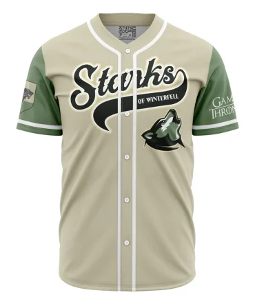 Starks Of Winterfell Game Of Thrones Baseball Jersey