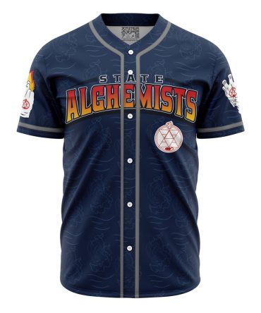 State Alchemists Mustang Fullmetal Alchemist Baseball Jersey