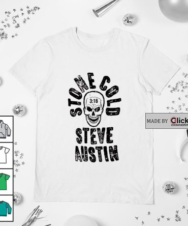 Stone Cold Steve Austin Stamped Skull Shirt