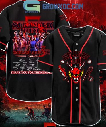 Stranger Things Hellfire Club Baseball Jersey - Limited Edition Fan Apparel 2023