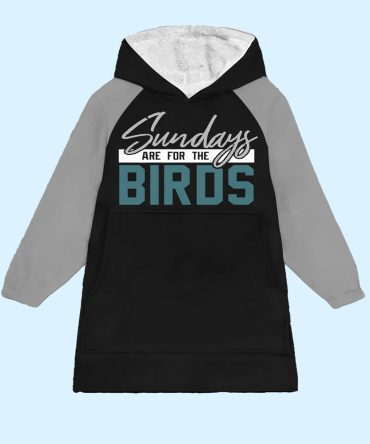 Sundays Are For The Birds Blanket Hoodie