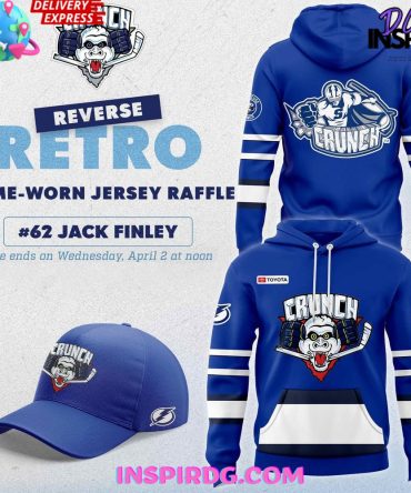 Syracuse Crunch Jack Finley Reverse Retro 2025 All Over Print Hoodie