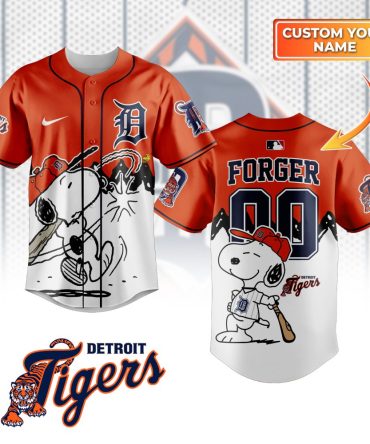 Custom Detroit Tigers Baseball Jersey - Personalize With Your Name & Favorite Character Design