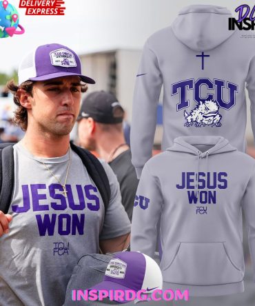 Tcu Football Jesus Won Victory 2024 Hoodie