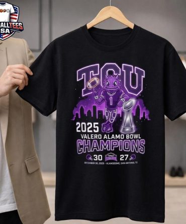 Tcu Horned Frogs 2025 Valero Alamo Bowl Midnight Victory Championship Neon Unisex Shirt