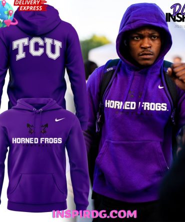 Tcu Horned Frogs Football Go Frogs 2024 Purple Hoodie