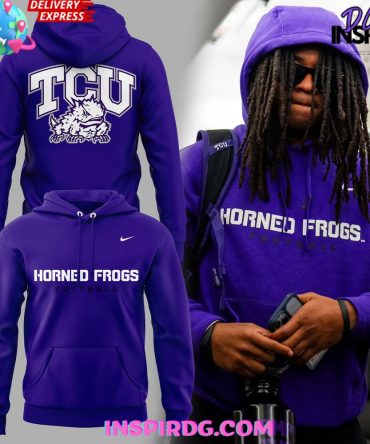 Tcu Horned Frogs Football Nike Purple Hoodie