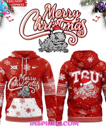 Tcu Horned Frogs Merry Christmas Red Hoodie