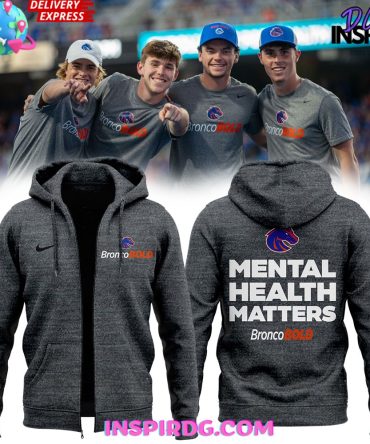 Boise State Broncos Mental Health Matters 2024 Zip Hoodie