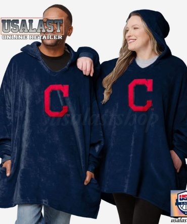 New Mlb Cleveland Guardians Lightweight Blanket Hoodie Hoodie Blanket
