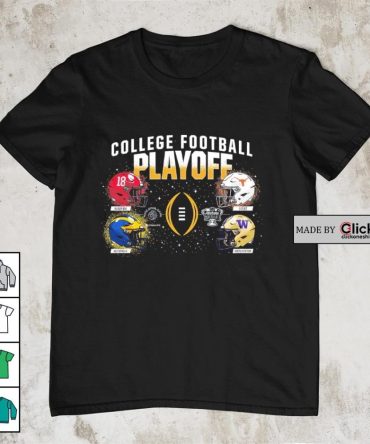 Alabama Crimson Tide Michigan Wolverines Texas Longhorns Washington Huskies College Football Playoff 2024 4 Team Charcoal Shirt